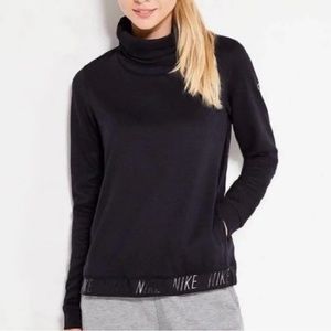 Nike logo blue turtleneck